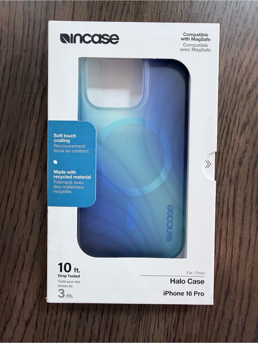 Incase Halo Case for iPhone 16 Pro - Blue Gradient Teal Accents